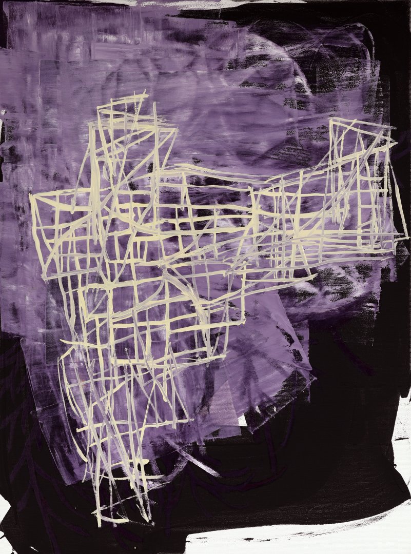 Reflexionen Nr.8, 2023, 80 x 60 cm, Öl auf Leinwand
